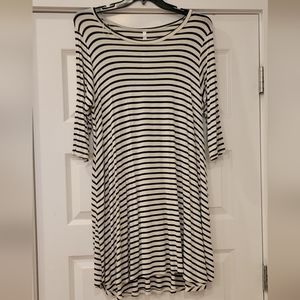 Soft Stretchy T Shirt Dress w/Pockets